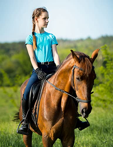 Baleaf Girls Horse Riding Pants Kids Equestrian Breeches Knee-Patch Youth Horseback Tights Schooling Leggings Pocket Upf50+ Hot Pink M #TOP5