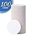 BAR DUDES™ Paper Coasters 100 Pack - 3.5 inch Round Cardboard Coasters - Disposable Crafting Blanks - White Circles - Coasters for Drinks - Absorbent Coaster Bulk - DIY, Arts & Crafts