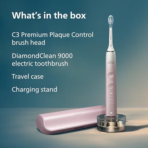 PHILIPS Sonicare DiamondClean 9000 Electric Toothbrush, 1 Brush Head, Pink - image 8