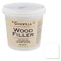 Goodfilla White,1 Quart (3.5lbs) Wood and Grain Filler, Stainable, Sandable, Zero Waste, Non-Toxic, USA Made