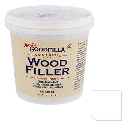 Goodfilla - Relleno de madera y grano a base de agua | Reemplaza cada relleno y masilla | repara, acabados y parches | pintable, inoxidable, lijado y de secado rápido