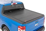 Rough Country Hard Tri-Fold Flip Up Truck Bed Tonneau Cover for Ford Maverick 2WD/4WD (2022-2024) - Fits 4'6 (54.4") Bed, Flush Aluminum Panels