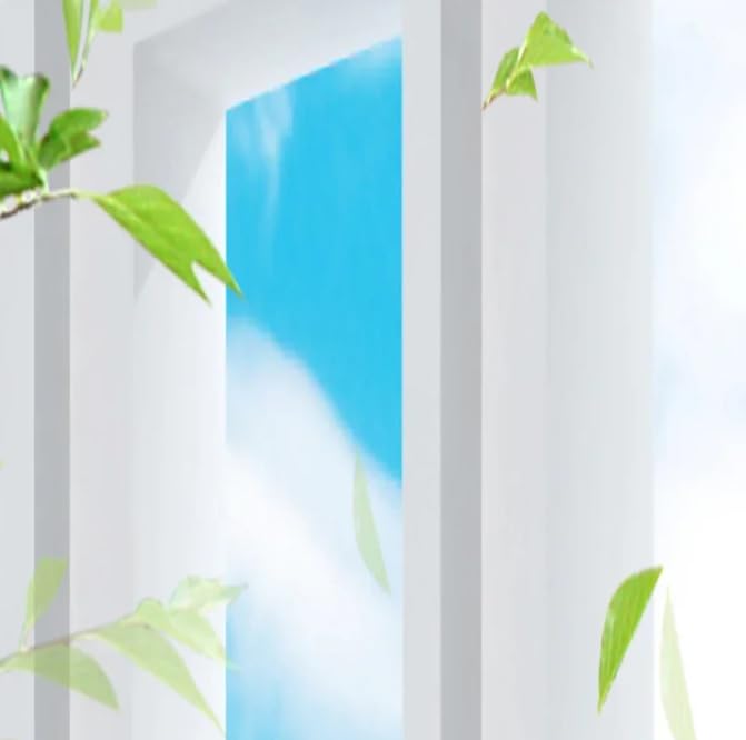 Papier peint panoramique 3D vert pour masquer un mur terne de salon 150x105cm - 4