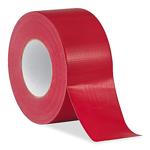 Diamond Packaging - 1 rouleau de ruban adhésif Gaffer rouge - Taille : 48 mm x 50 m - Tissu imperméable et résistant pour reliure de livres Cover