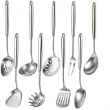 Newness 9 Pcs Cooking Utensils Set, 304 Stainless Steel Kitchen...