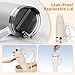 40oz Lid for Stanley Cup, Flip Straw Leak Proof Lids Replacement with Handle for 40oz Stanley Quencher and ProTour, No Spill Lids Reusable Removable Replacement Accessories for StanleyCup, (White*1)
