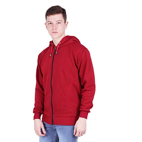 Image of Men's Cotton Hooded Neck Hoodie