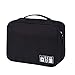 Produktbild JEOSNDE Reisetaschen wasserdichte elektronische Organisatorbeutel mit großer Kapazität digitalen Informations Link VIP Reisezubehör (Color : Black)