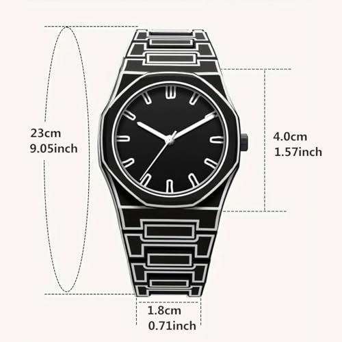 Image of FANMIS Men's Anime-Inspired Fashion Sketch Wristwatch Minimalist Creative Wormhole Design Stylish and Durable Timepiece for Men's Sports Watch