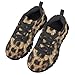 Pointodoor Wild Leopard Print Shoes for Kids Lightweight Fashion Sneakers Causal Slip On Tennis Running Shoes Comfort Mesh Sports Trainer Indoor Outdoor