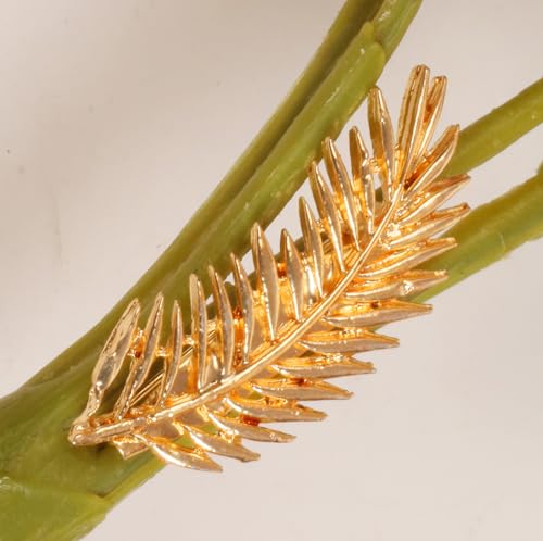 Image of Touchstone Indian Bollywood Handcrafted Designer Jewelry Brooch Lapel Pin in Gold Or Silver Tone for Women.