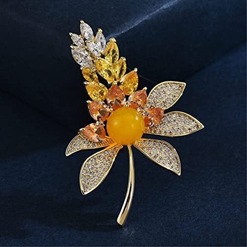 Broche épis de blé KYUSAR pour femmes, accessoire de mode élégant