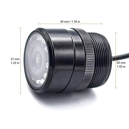 Kit Espelho Retrovisor Com Tela E Câmera De Ré Com 10 Led