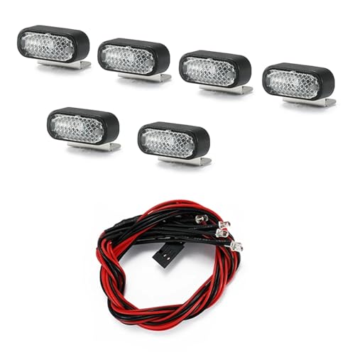 Luces de techo RC para MN D90 y WPL D12 focos LED de actualización para coche radiocontrol