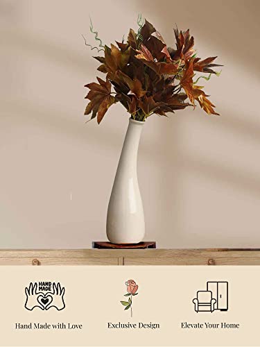 Image of Purezento Ashley Vase Ceramic Vases for Decor, Flower Vase for Home Decor Living Room, Home, Office, Centrepiece,Table and Wedding