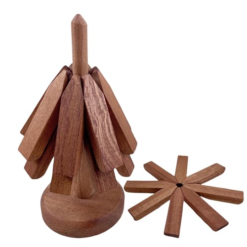 木製トレー ホットディッシュ用 | 防水ツリーシェイプコースター | 滑り止め付き木製トレイセット 鍋 ストーブ 調理器具用 食卓 キッチン 居間 寮 キャンプ 農家風