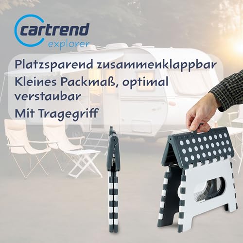Unitec 10614 Caravan Trittstufe Faltbar 1 Stück belastbar bis 150 kg Campingzubehör, Wohnwagenzubehör