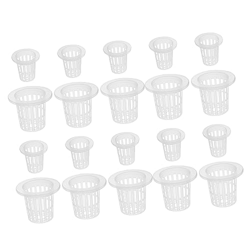 Yardwe 60piezas Cestas De Cultivo Hidropónico para Plantas Sin Tierra Soporte para Raíces para Balcón o Invernadero Incluye Unidades para Siembra De Verduras