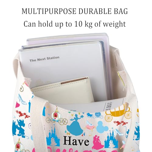 Bolso tote BNQL 'Ten valor y sé amable', inspirado en cuentos de hadas, ideal para fans de películas miniatura 5