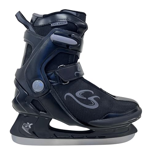 Cox Swain Schlittschuhe Frost, Softboots für Kinder und Erwachsene, Anfänger/Fortgeschrittene, Bequeme Passform, Edelstahlkufe vorgeschliffen Gr. 42