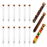 [Größe und Kapazität]: 150 × 20mm, 30 ml Fassungsvermögen können etwa 15 M & M Schokoladenbohnen aufnehmen. 15 Reagenzgläser eignen sich sehr gut als Souvenirs, Tischdekorationen, Hochzeitsartikel, Geburtstags- oder Weihnachtsgeschenke und Gastgeschenke.