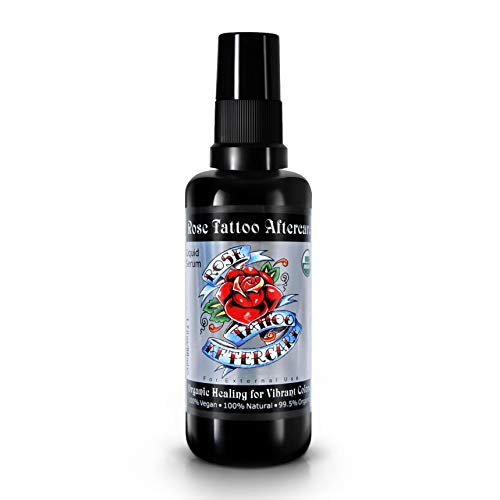Rose Tattoo Aftercare - Liquid Serum -USDA Certified Organic - 1.7fl oz