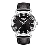  Tissot Herren-Uhren Analog Quarz One Size Schwarz Leder 32015372
