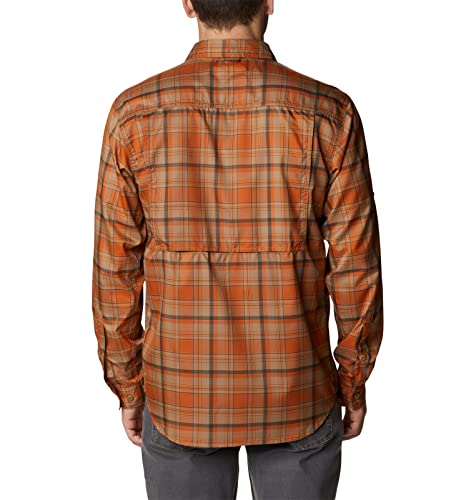 Image of Columbia Men Omni-Shade Silver Ridge Utility Lite Plaid Hiking and Trekking Long Sleeve Shirt