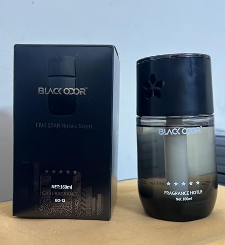 Image of BKN BLACK ODOR Elegant Glass Bottle Car Perfume - Leak-Proof Cap, Stylish Design, Seamless Dispersion with Cotton Wick & double-sided Tape | Car Interior Deodoriser (BO-13, Cologne)