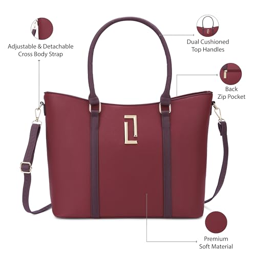Image of Lavie Luxe Haiden Large Tote Bag for Women | Tote Bag for Work | Ladies purse | Stylish Shoulder Bag | Gift for Women