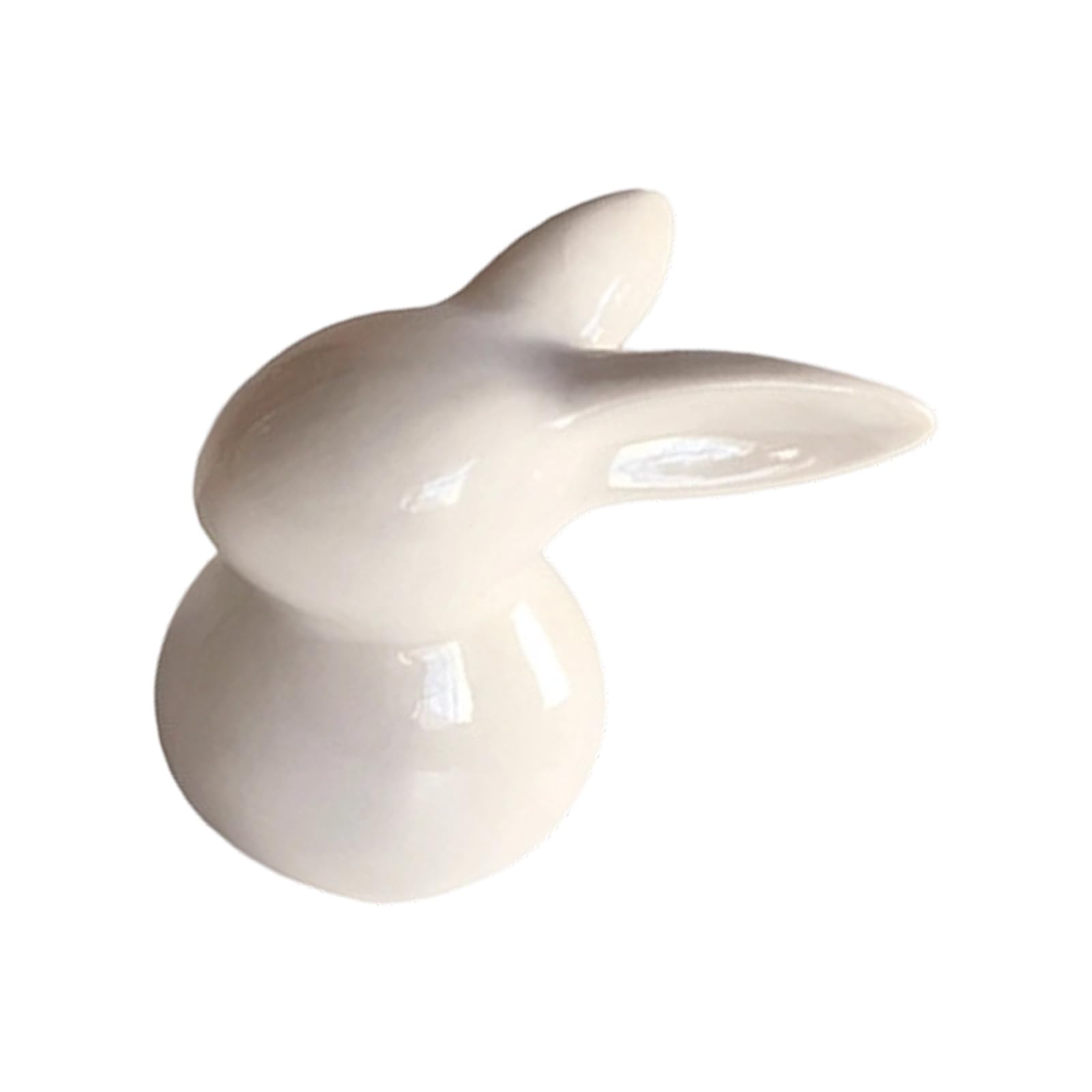 Piceioep Ceramic Rabbits Sculpture Home Decoration Item Contemporary Accessories Ideal for Gift and Space Styling Ceramic Rabbits Figurine