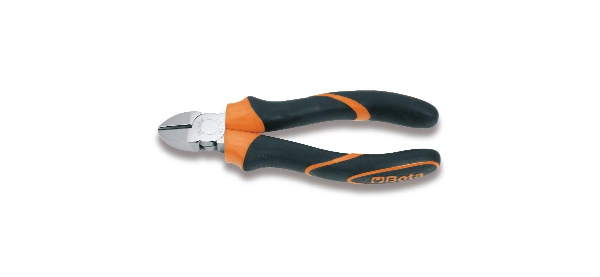 Beta Tools Beta 1082BM 140 1082BMK 140-Piece Bi-Material Handle Diagonal Cutting Pliers, Orange