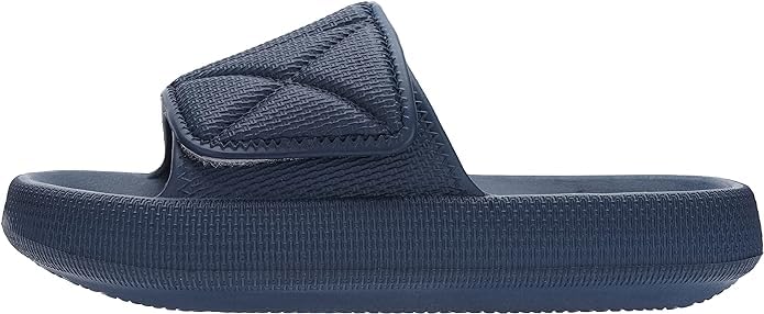 Image of Joomra Slides for Women and Men Adjustable Pillow Slippers Diabetic Sandals | Thick 1.7 inch Cushioned Sole, Deep Heel Cup, Recovery Sandals Ideal for pool, beach, bath, travel, home, Indoor, outdoor