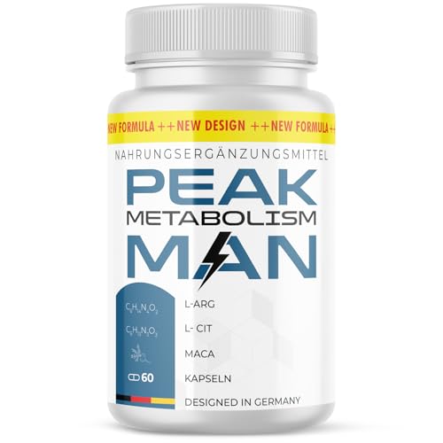 PEAK Metabo MAN Kapseln - für ein aktives Liebesleben - für aktive Männer - Inhalt 60 Kapseln