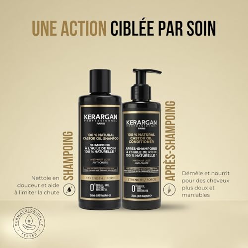 Duo Anti-Chute Kerargan Ricin Routine Cheveux Secs