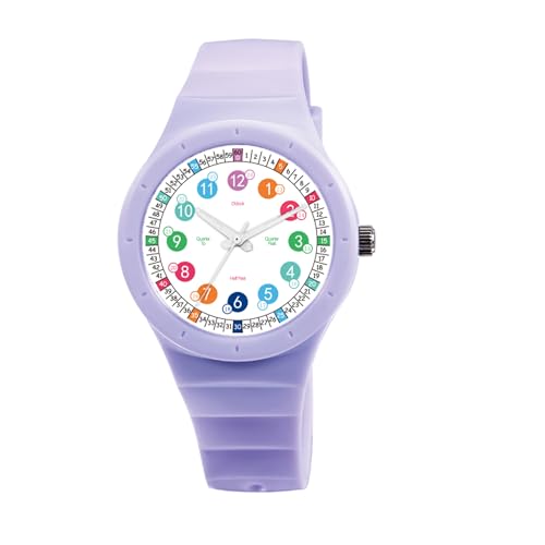 Kids Waterproof Watch，Soft Band Learning Time Teacher Easy to Read Sport Outdoor Children Watches, Luminous Watch, Kids Gifts，Boys Girls Watch