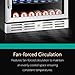Kalamera 24'' Wine refrigerator 46 Bottle Dual Zone Built-in and Freestanding with Stainless Steel & Triple-Layer Tempered Glass Door and Temperature Memory Function
