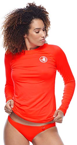 Image of Body Glove Women's Smoothies Sleek Solid Long Sleeve Rashguard with UPF 50+