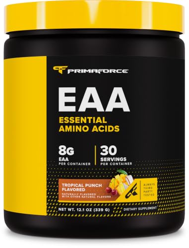 Image of Primaforce EAA Powder (30 Servings, Tropical Punch) - Essential Amino Acids for Pre /Intra Workout and Recovery - Non-GMO and Gluten Free