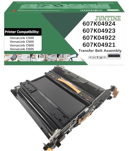 JUNTINE Remanufactured 607K04924 Transfer Belt Assembly Replacement for Xerox 607K04924 607K04923 607K04922 607K04921 Transfer Belt Assembly Compatible with Xerox C500 C505 C600 C605 Printers(1-Pack)