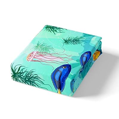 Erosebridal Kids Cartoon Bedding Set Whale Duvet Cover for Kids Boys Girls Teens, Underwater World Oasis Comforter Cover… 41Es25XJSiL. SS400