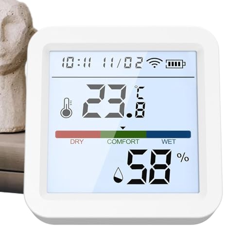 Moniteur de température et d'humidité intérieur numérique sans fil