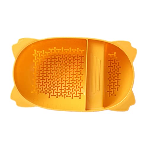 Colador para fregadero cocina amarillo plástico