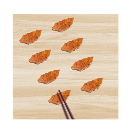 rajhevb(すえ) 箸置き 木製箸置 8個セット 箸台 箸枕 お箸おきおしゃれ カトラリーレスト 和食器 旅館 飲食店 業務用 和風 (スタイル2)