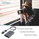 Jorkar CFexpress Type B Reader & XQD Card Reader USB-C, Camera Memery Card Readers for Nikon Canon Panasonic, 2in1 USB 3.2 10Gbps with A & C - Image 7