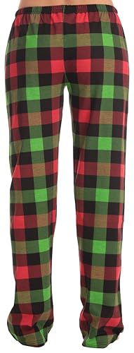 Image of Just Love Women's Buffalo Plaid Pajama Pants, 100% Cotton Jersey Knit Sleep and Lounge PJ Bottoms