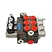 INPANOLS Hydraulic Tractor Loader Control Valve 3 spool, 11GPM SAE Ports Double Acting Hydraulic Directional Flow Control Valve w/Joystick for Log Splitters, Tractors Loaders