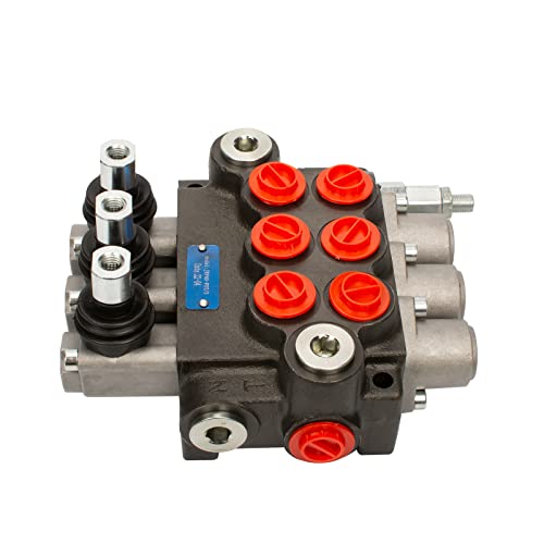 INPANOLS Hydraulic Control Valve with Joystick, 3 Spool 11GPM Hydraulic Directional Valve for Log Splitters, Tractors… - Image 4