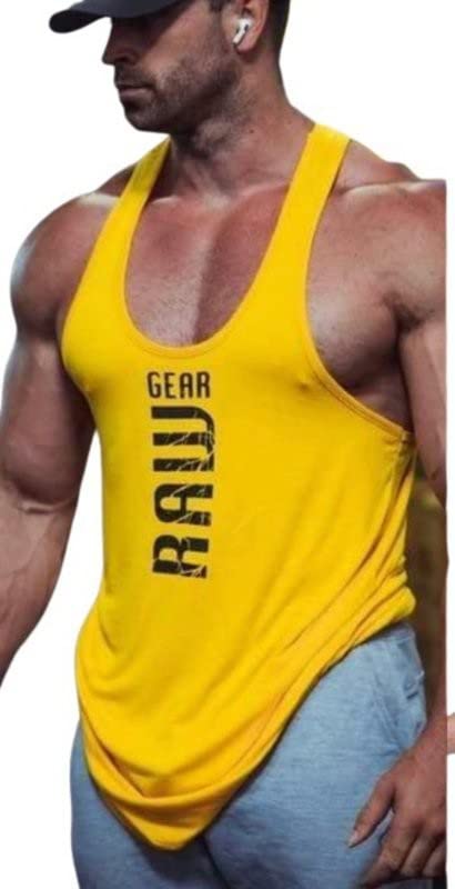 GenericMASCARI Men's Regular Sleeveless Polyester Vest | Anti-Microbial | Anti Odor, Breath tech Super Soft & Comfort Fit Gym Vest for Workout MASCARI_P