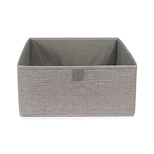 Compactor - Aufbewahrungsbox Größe L 42x36x16,5 cm - Faltbare Box aus robustem Oxford-Stoff in Grau mit Griffen - Stoffbox zur Aufbewahrung… – Ansicht 4